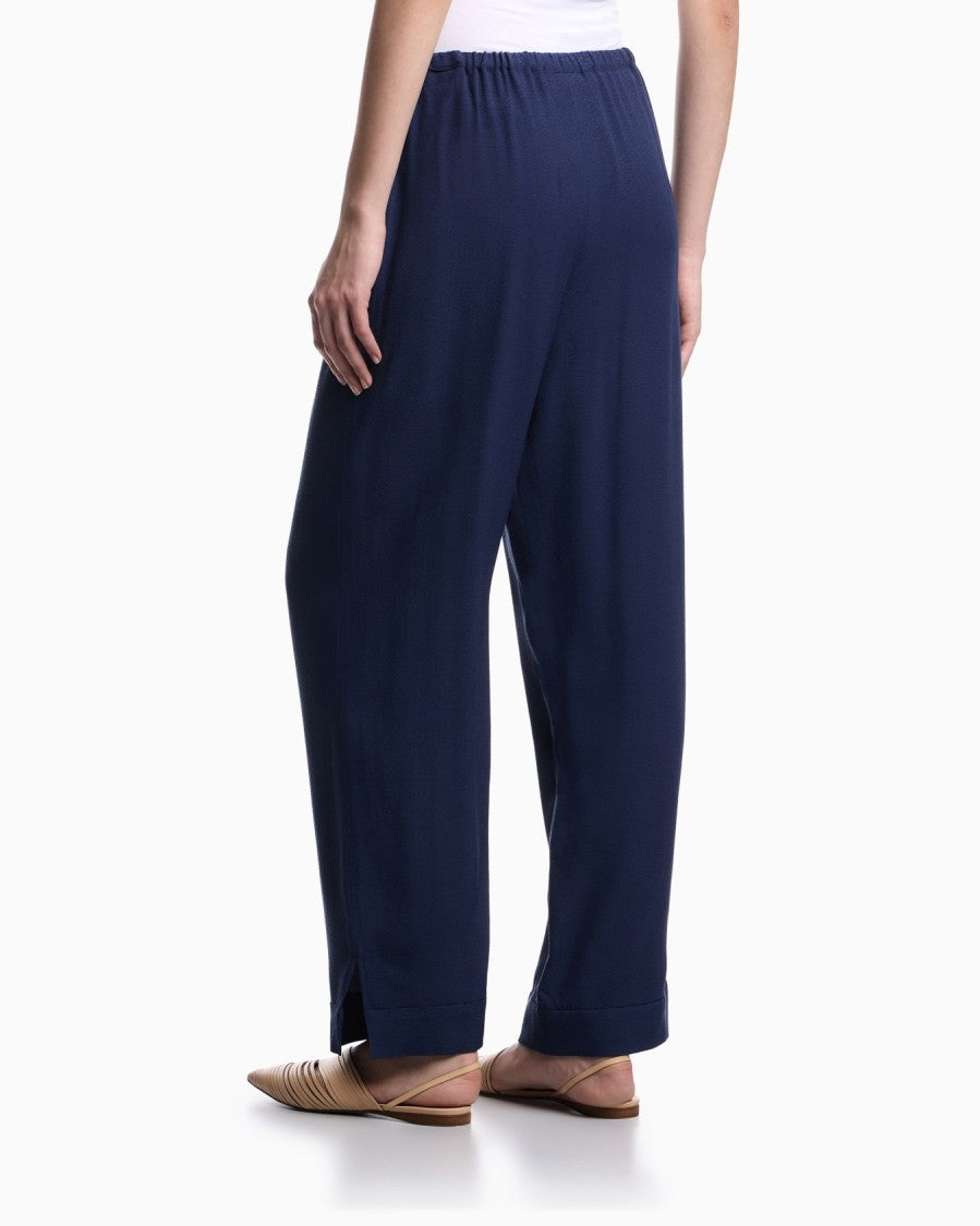 Emporio Armani Micro Leopard Jacquard Elastic Waist Trousers