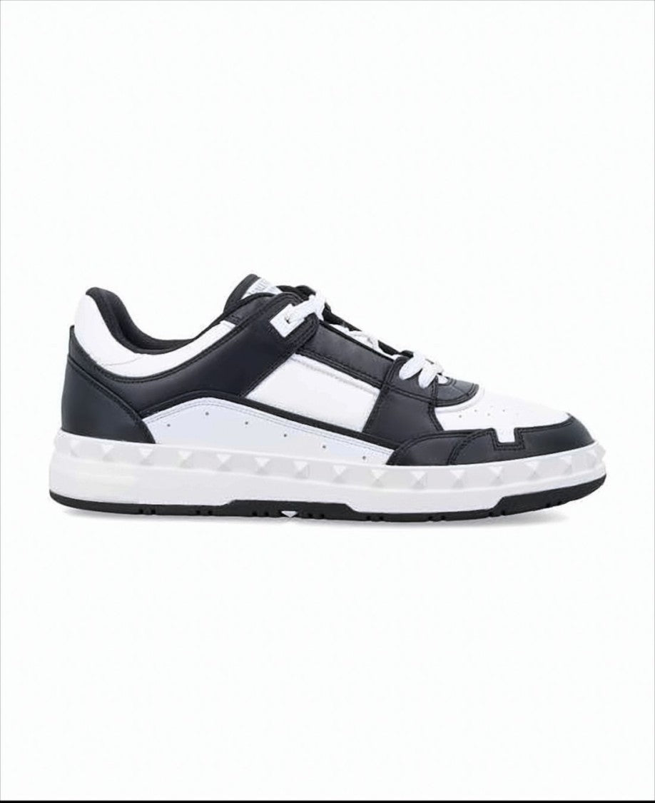 Valentino Low-Top Sneakers With Calf Leather Upper