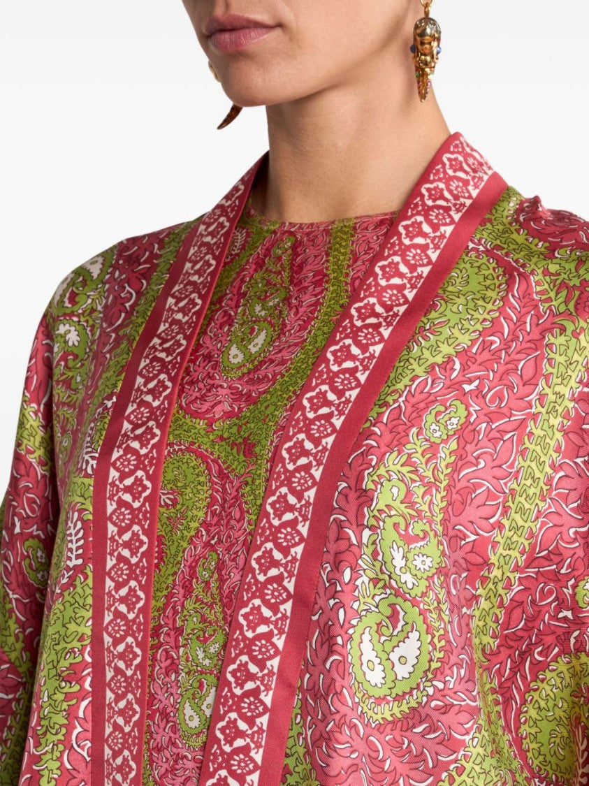Etro Kimono Sleeve Silk Jacket