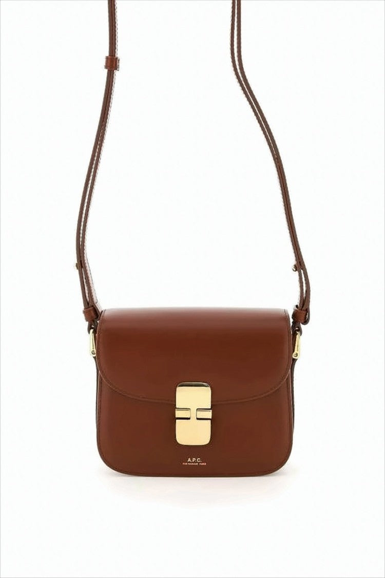A.P.C. Rectangular Smooth Leather Crossbody Bag