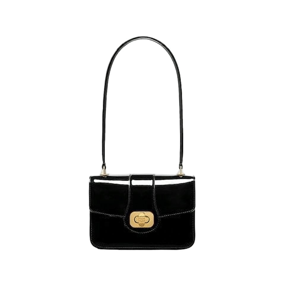 Celine Glossy Calf Leather Shoulder Bag