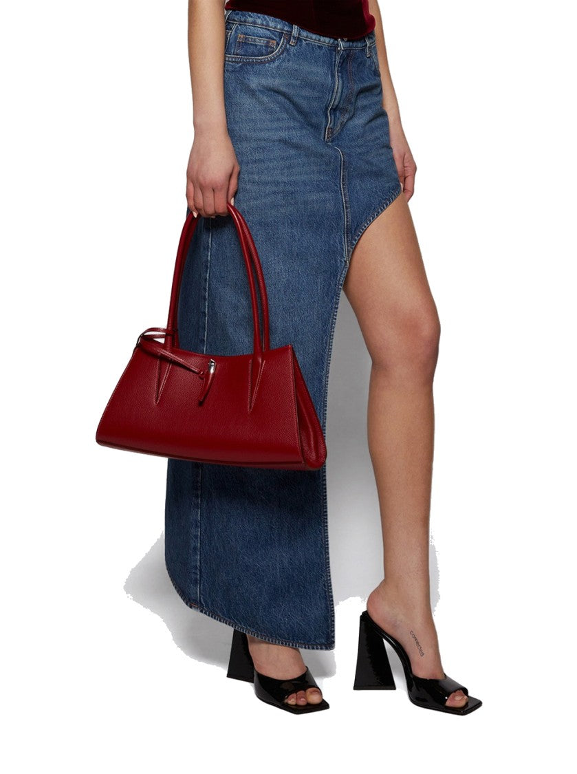 Mugler Grained Fang Bag Red