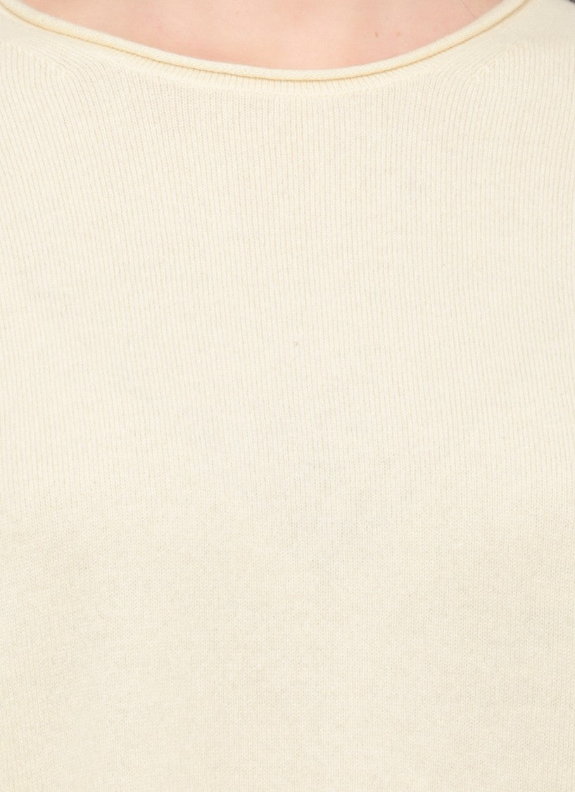 Guest In Residence Yellow Oversized Crew Cashmere Sweater