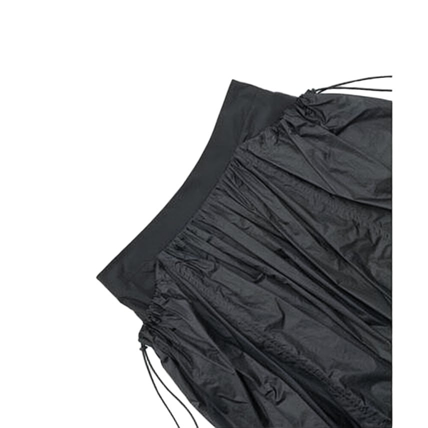 Amomento Gathered Long Skirt With Adjustable Drawstrings