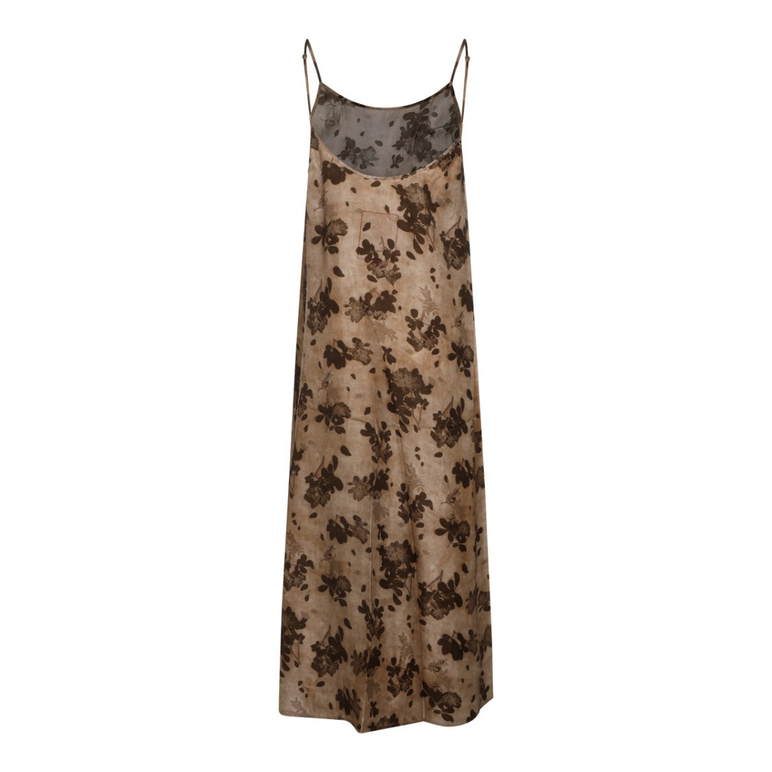 Uma Wang Floral Adjustable Spaghetti Strap Maxi Dress