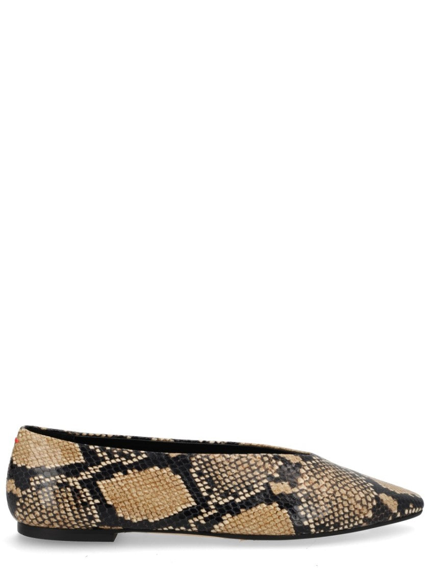 Aeydē Beige Betty Pointed Toe Flats