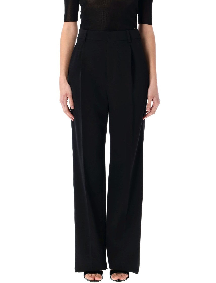 Saint Laurent Grain De Poudre Tuxedo Pants