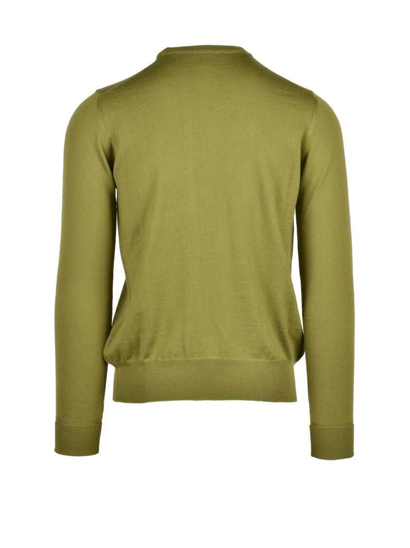 Alpha Studio Crew-Neck Pullover Crafted From Extra-Fine Merino Wool