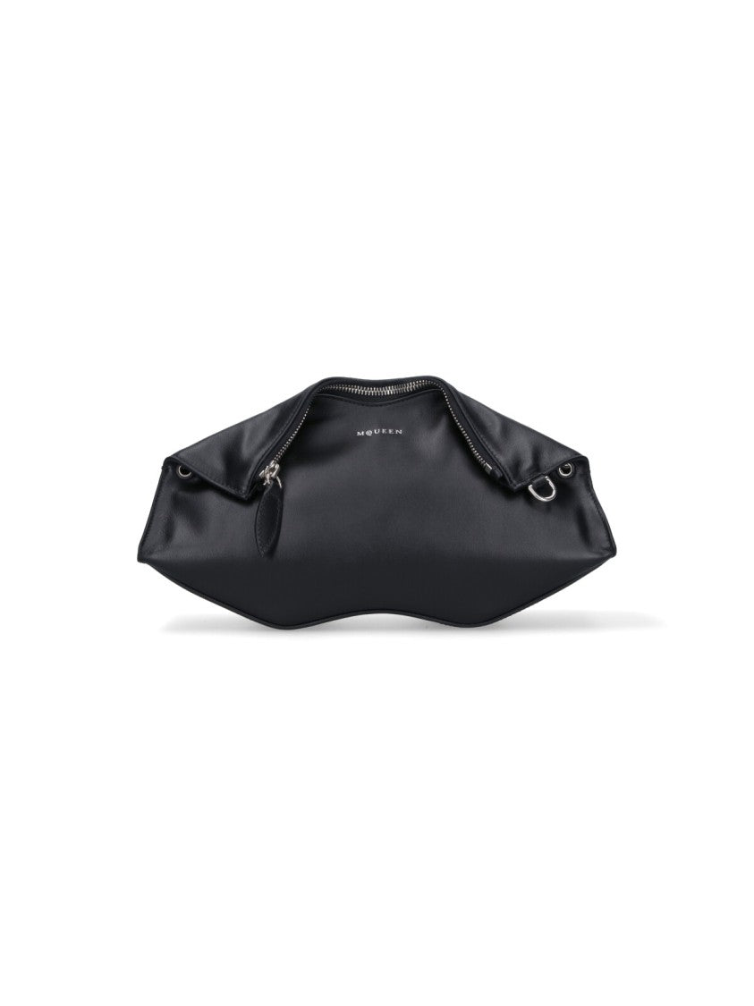 Alexander Mcqueen “Manta” Logo Pouch – Black