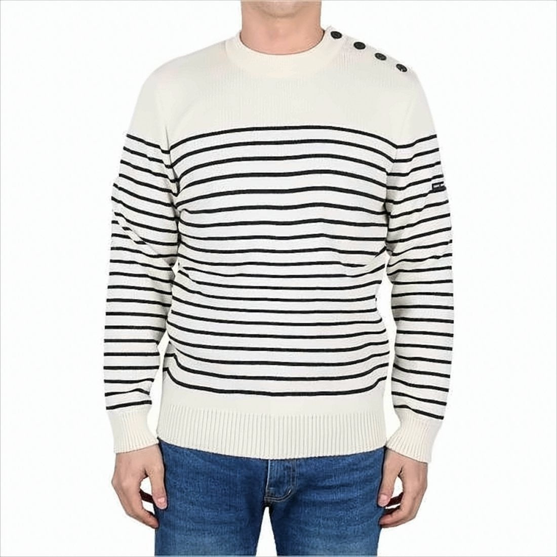 Saint James Horizontal Stripe Knit Sweater