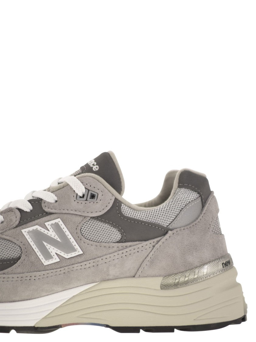 New Balance 992 Core Sneakers With Premium Suede And Mesh Construction