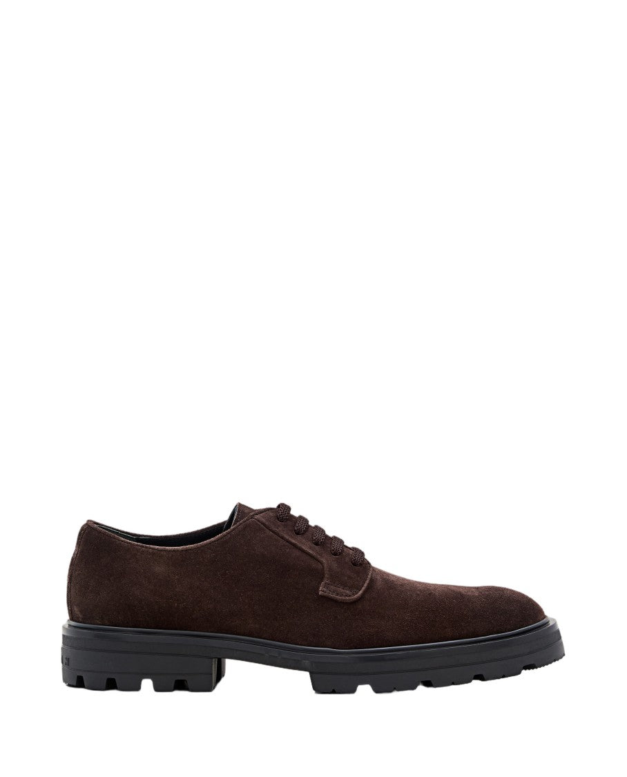 Hogan Rich Brown Suede Derby Shoes