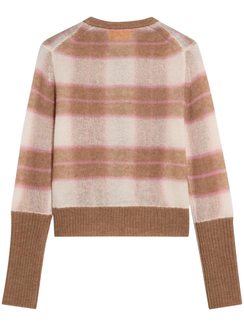 Guest In Residence Shadow Plaid Cardigan With Relaxed Fit