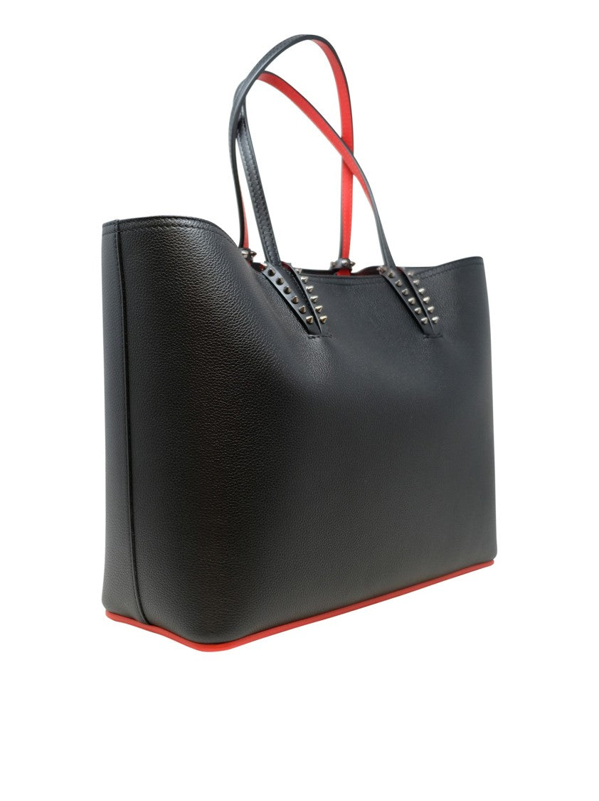 Christian Louboutin 3205218 Cm53 Black Leather Cabata Calf Empire Bag
