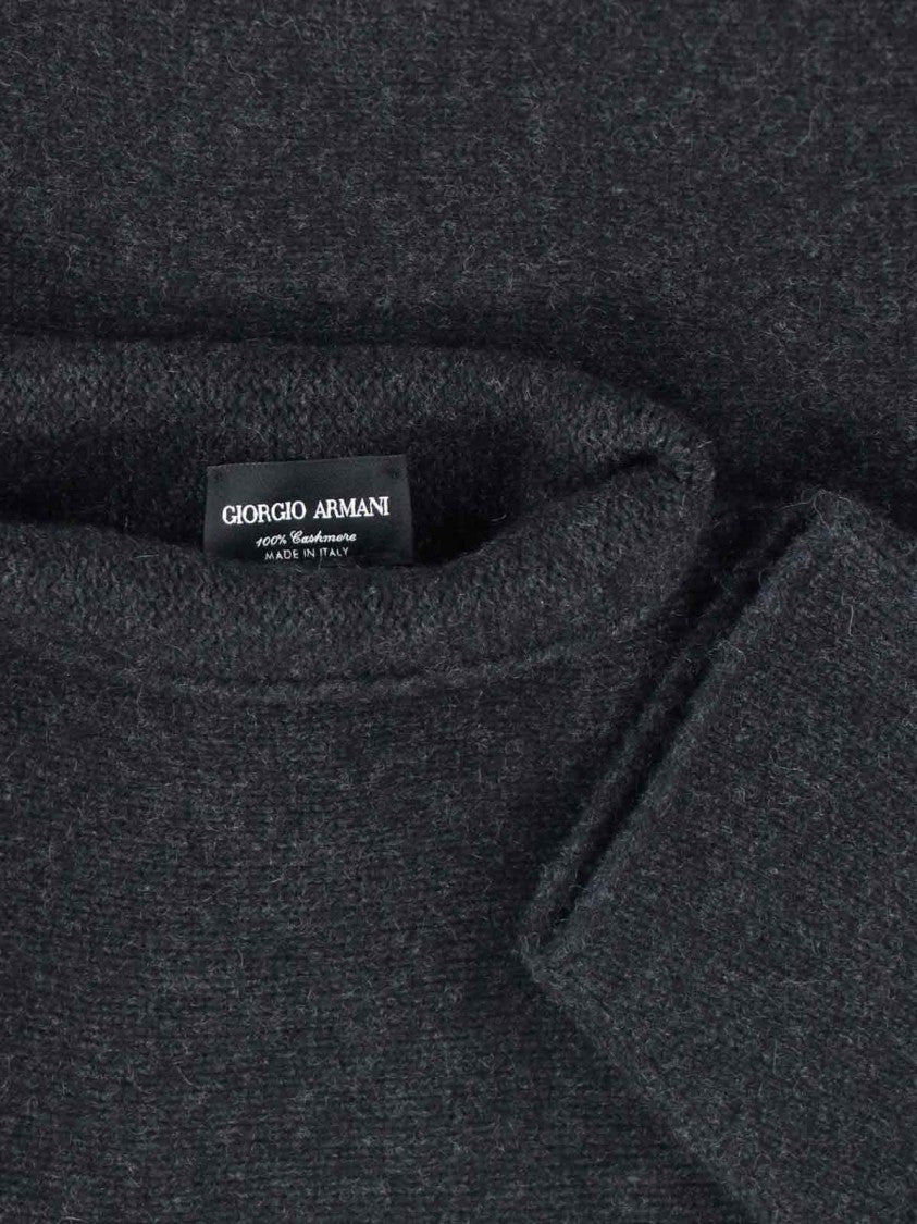 Giorgio Armani Mock Neck Sweater – Grey