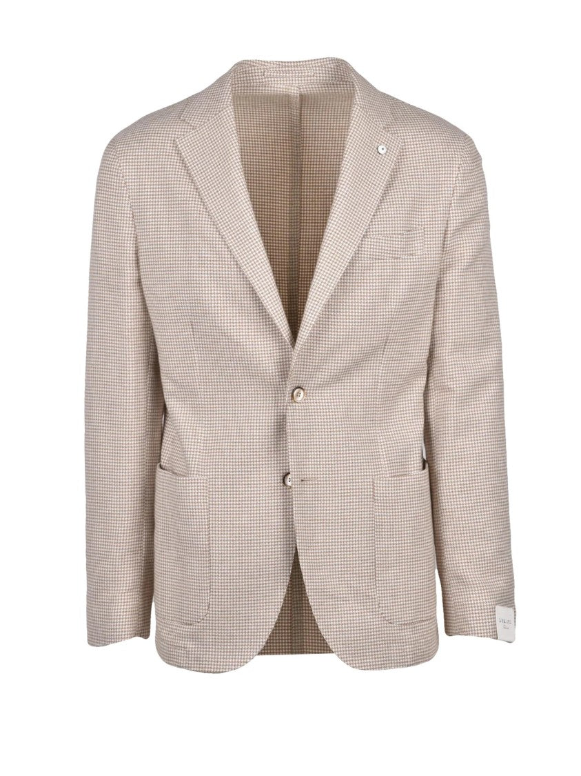 L.B.M. 1911 Beige Cotton Rounded Jacket