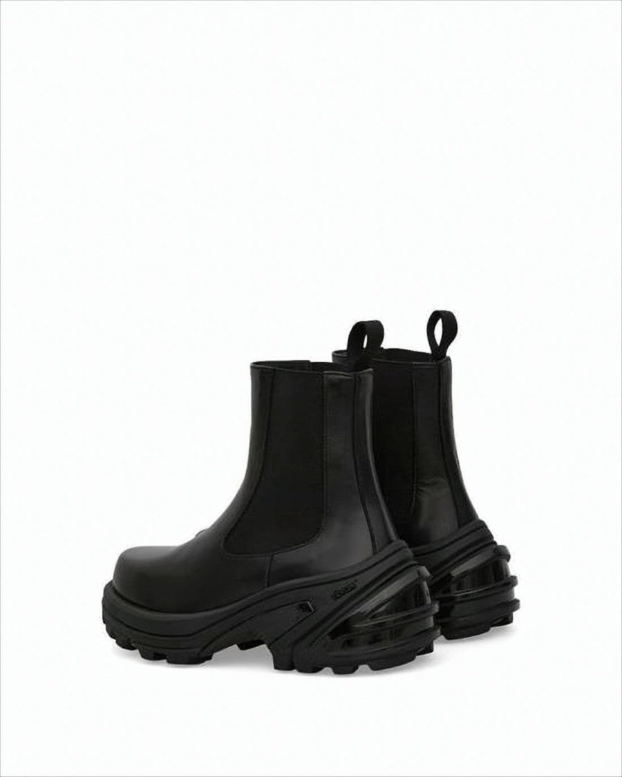 1017 Alyx 9Sm Black Leather Boots With Sole