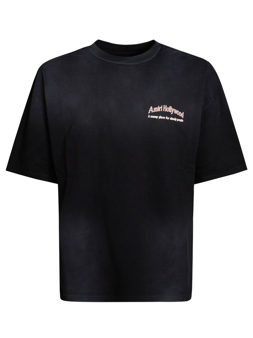 Amiri Black T-Shirt Skate Sunset Graphic T-Shirt