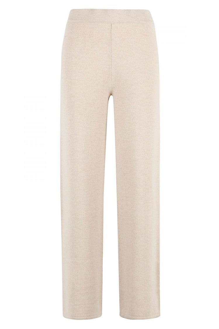 Max Mara Wide-Leg Beige Pants Crafted