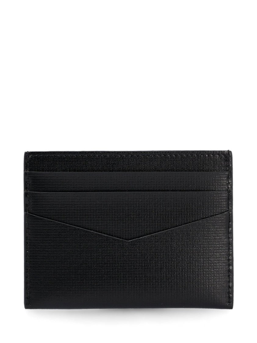 Givenchy Textured Black Calf Leather Card Wallet