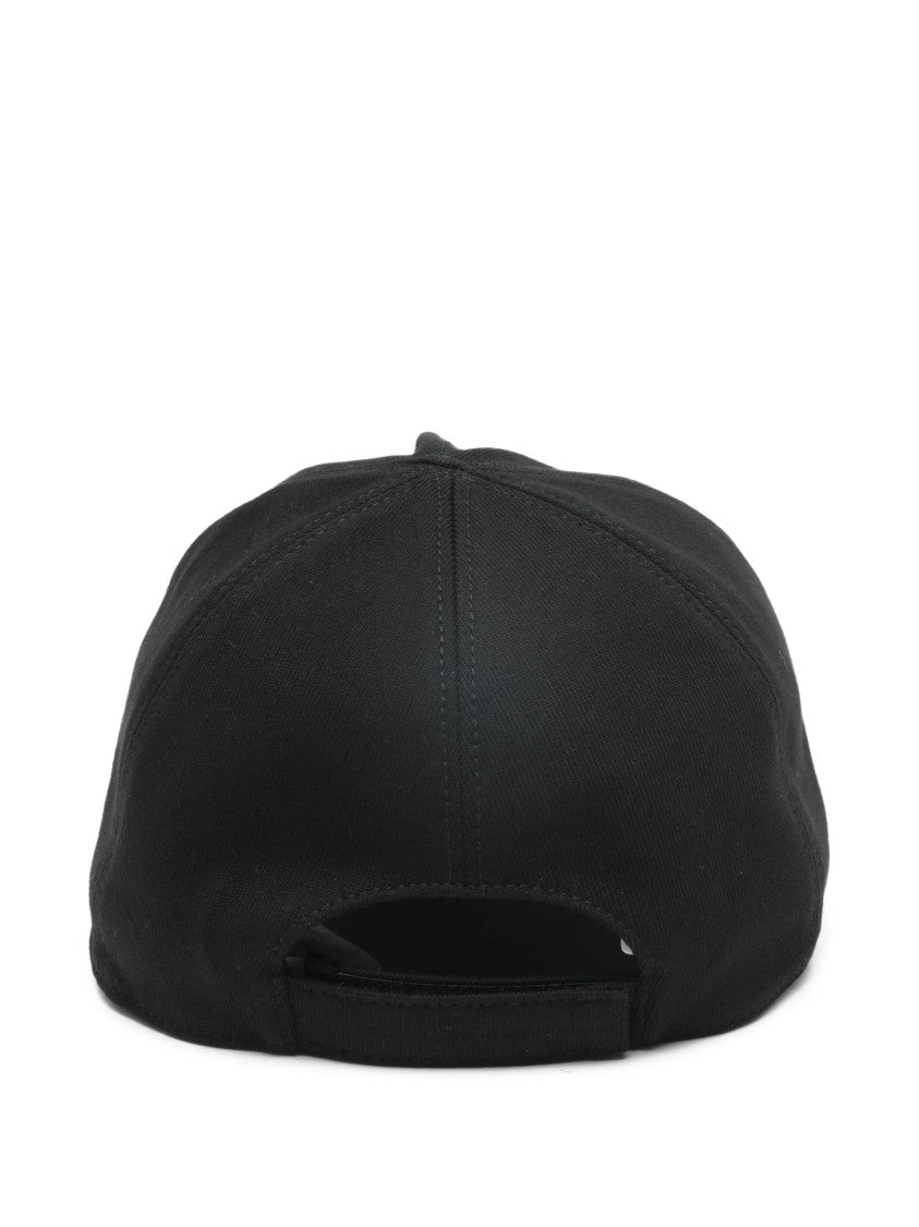 Moncler X Rick Owens Black Structured Crown Baseball Hat