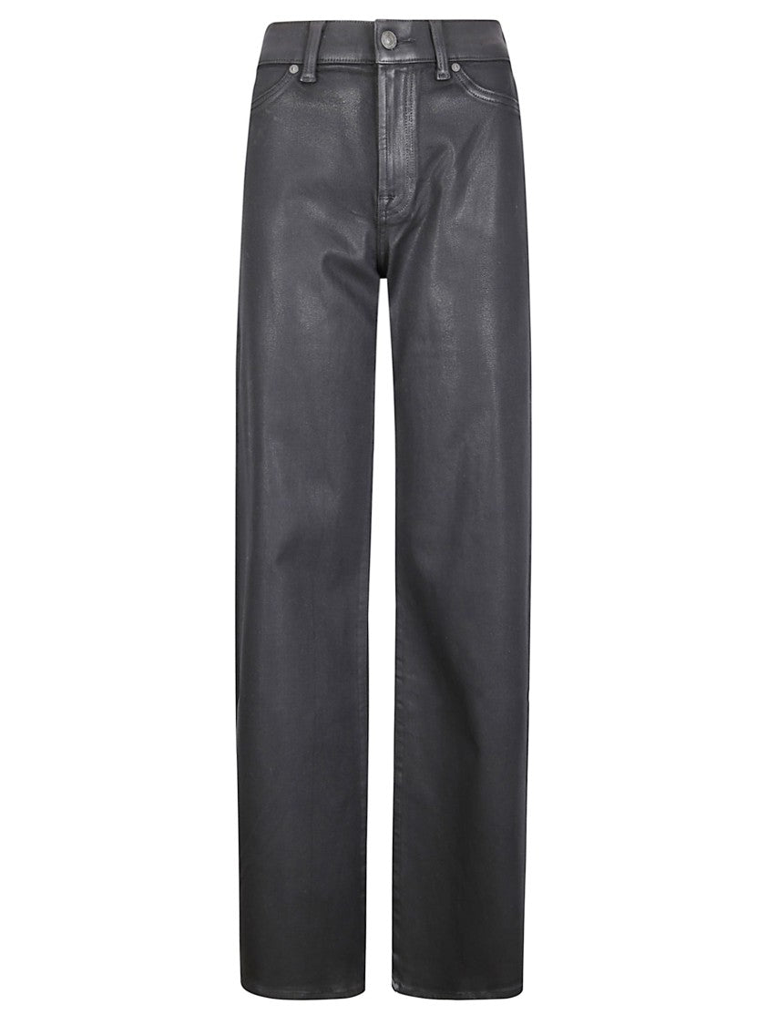 7 For All Mankind High-Waisted Straight-Leg Pants With Elasticized Structure