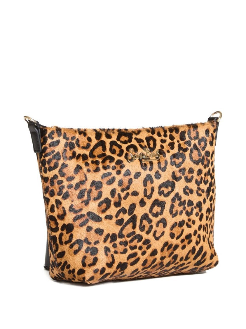 Mc2 Saint Barth Bold Leopard Print Handbag