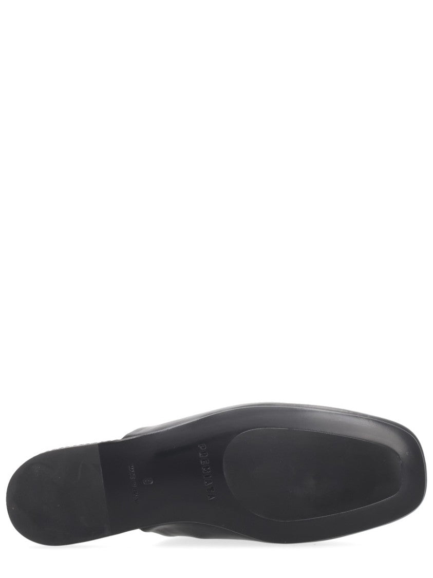 Premiata Polished Black Calfskin Pointed Sabot