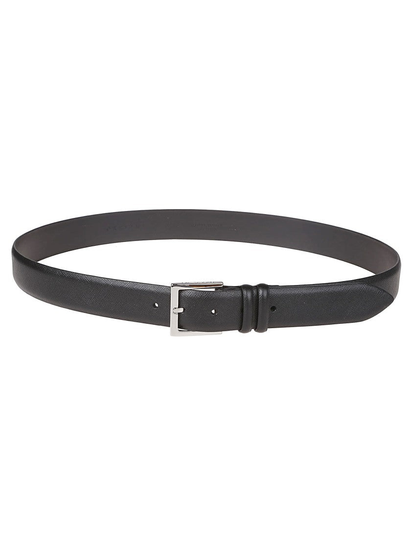 Orciani Classic Basic Textured Leather Belt