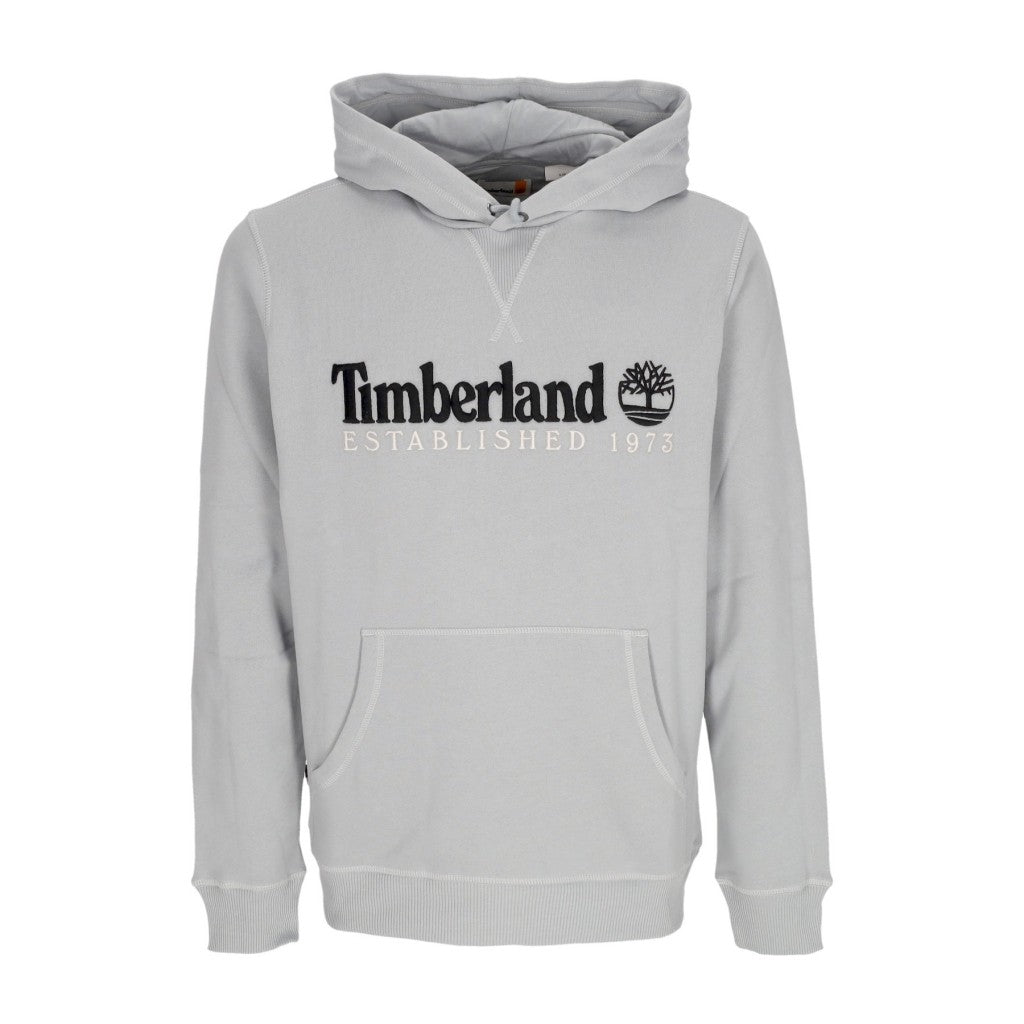 Timberland Relaxed Fit Grey Hoodie With Front Logo