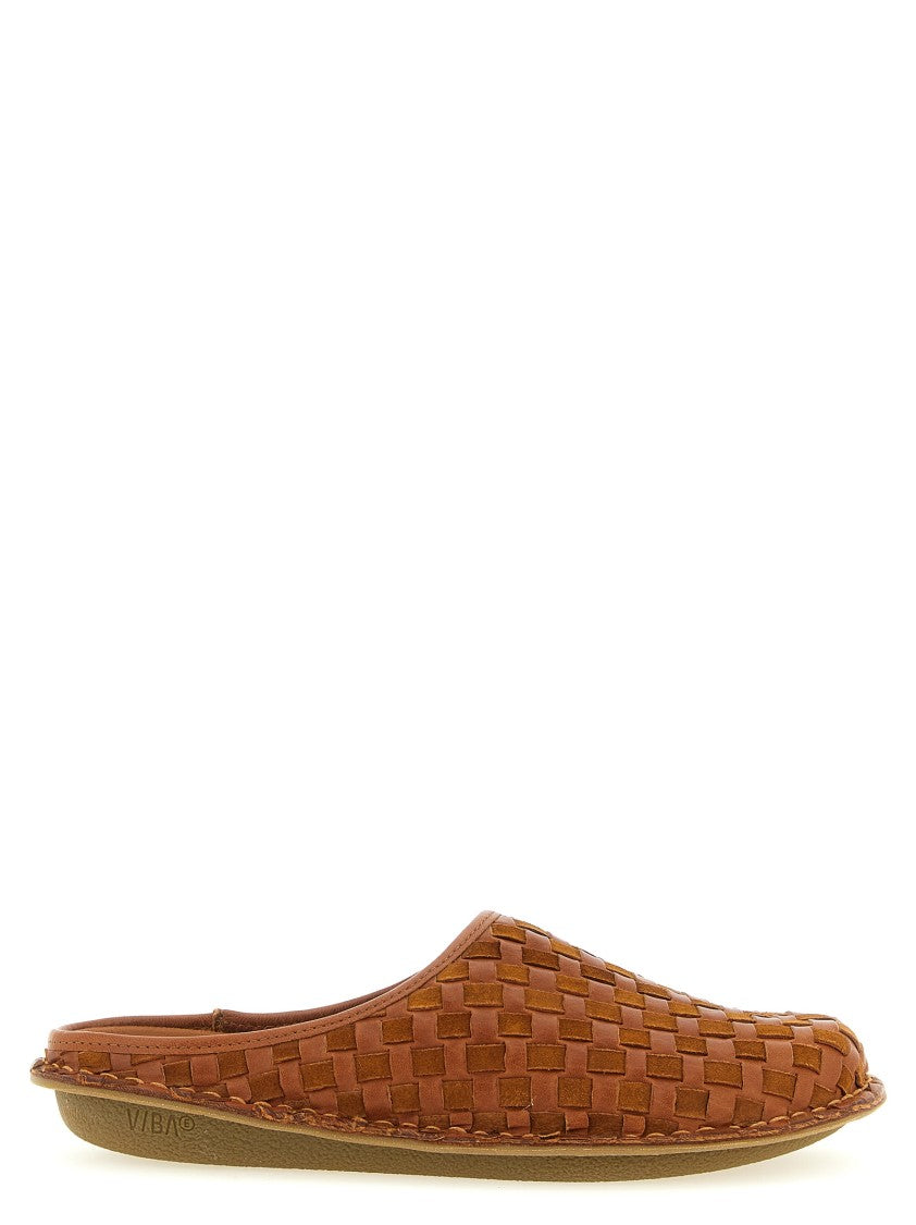Comme Des Garçons Roma Sabots In Hand-Tanned Goat Leather And Suede