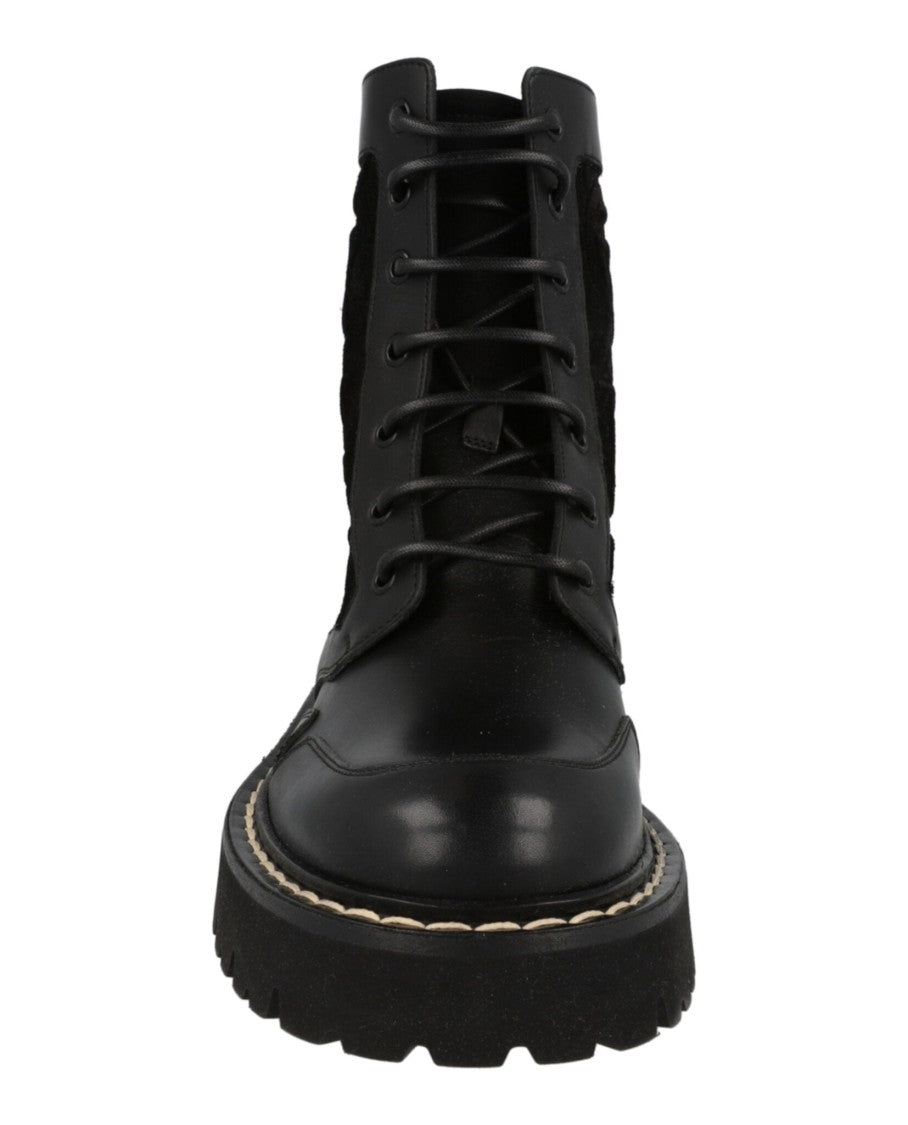 Ferragamo Ankle-Length Combat Boots