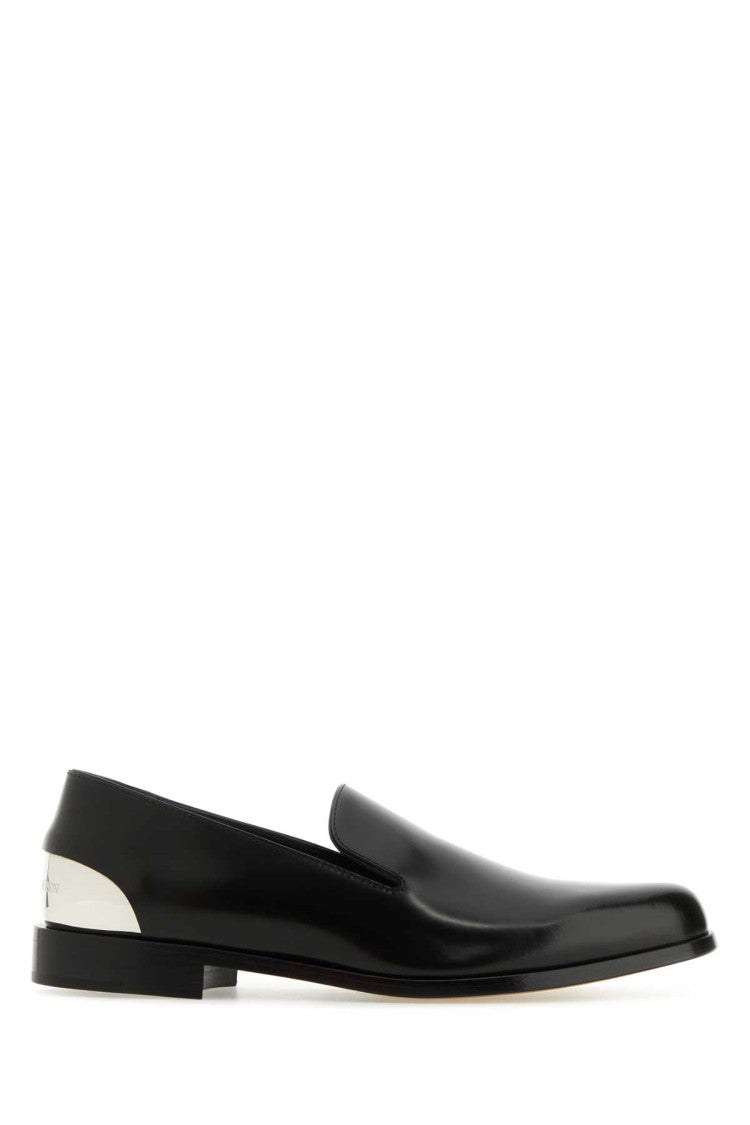 Alexander Mcqueen Black Leather Loafers