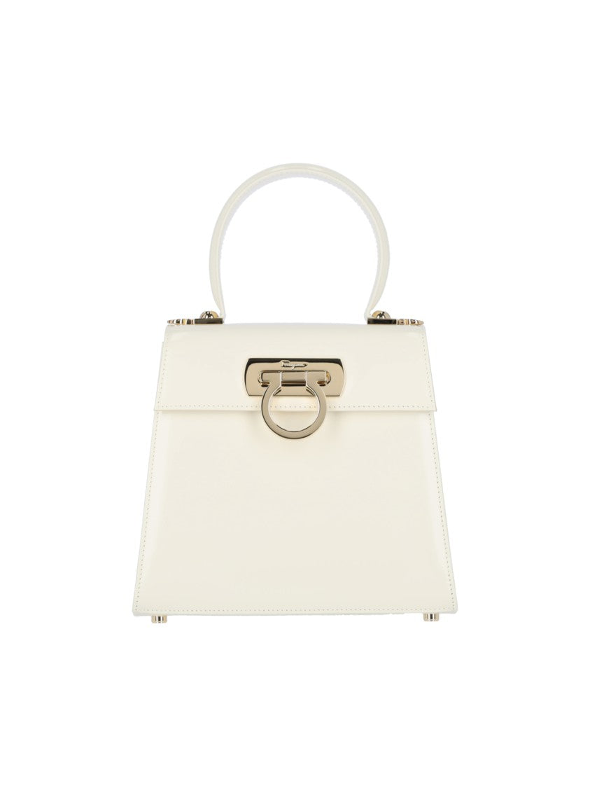 Ferragamo Iconic S Handbag – Off-White