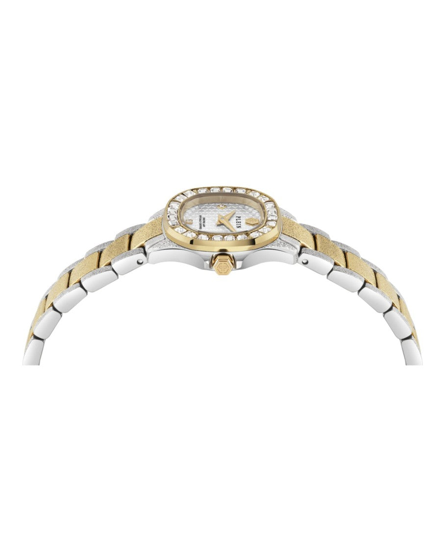 Philipp Plein Mini Crystal Watch With Two-Tone Case And Bracelet