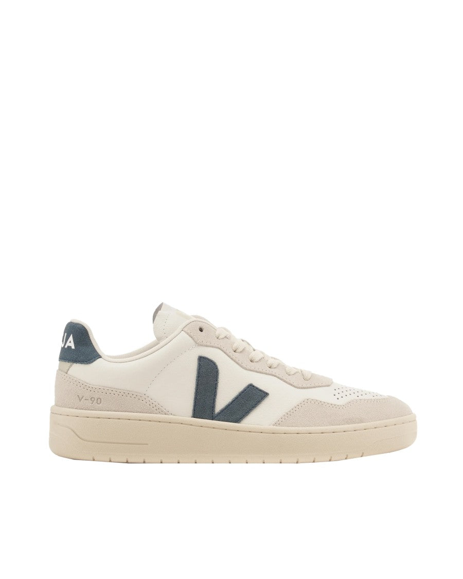 Veja Low-Top Sneakers With Organic Traced Leather And Suede Panels