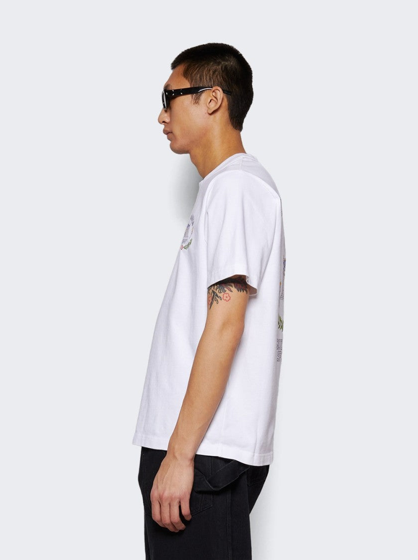 Casablanca Le Temple Du Sport Printed Tee White