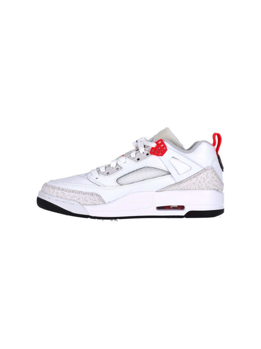 Nike White Jordan Spizike Low-Top Leather Sneakers