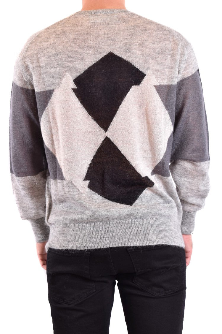 Neil Barrett Grey Knit Sweater