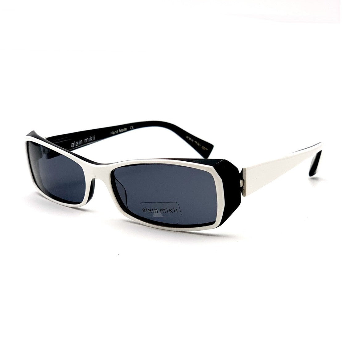 Alain Mikli White A0480 Acetate Rectangular Sunglasses