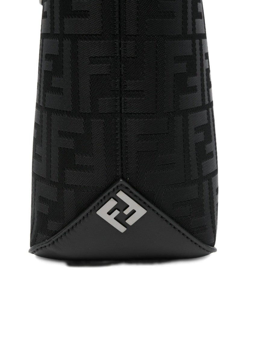 Fendi Grace Sm Nylon Ff Embossed Tote