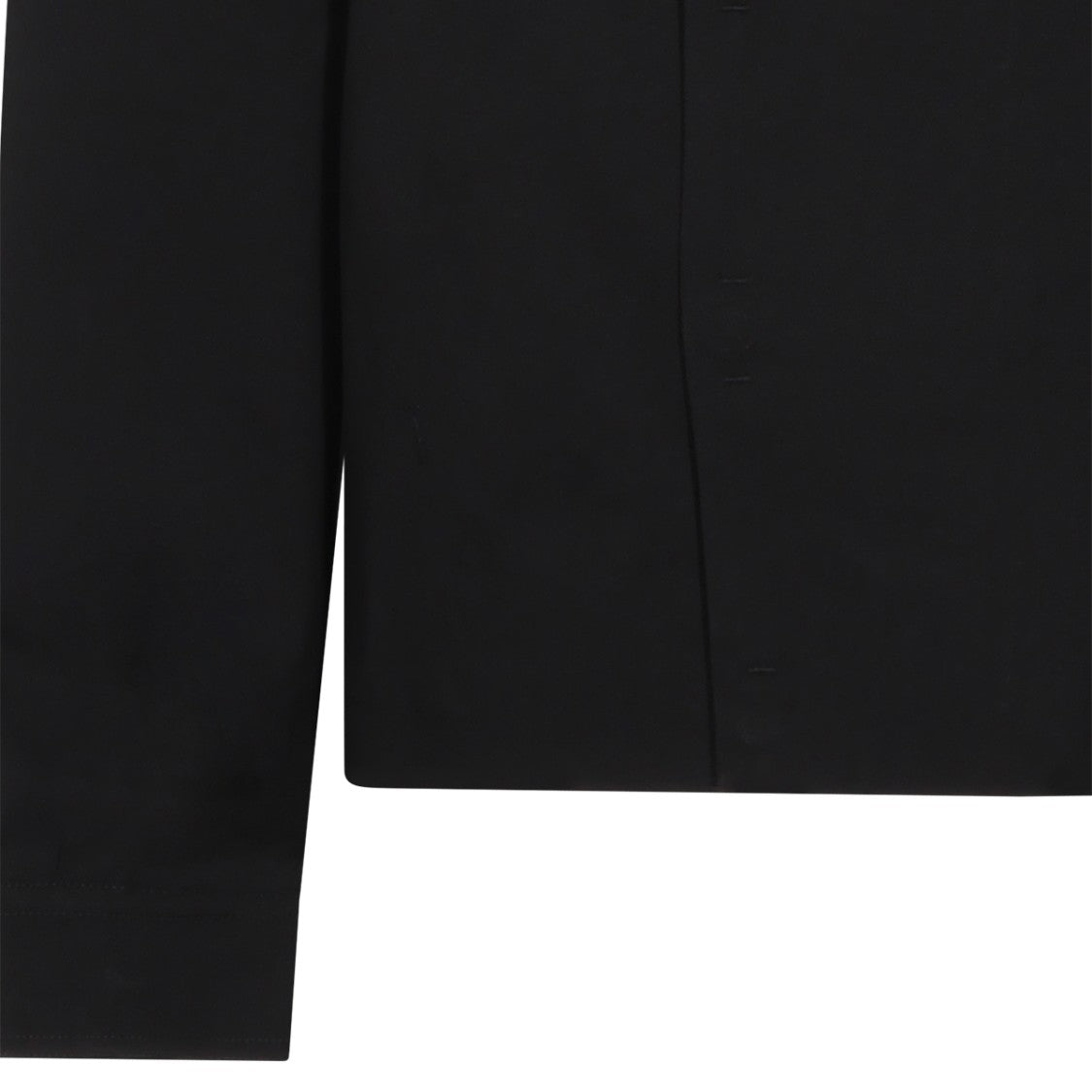 Rick Owens Casual Black Jacket With High Collar