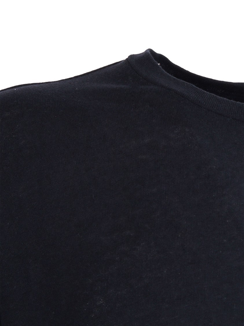 Filatures Du Lion Marine Short Sleeve Crew T-Shirt