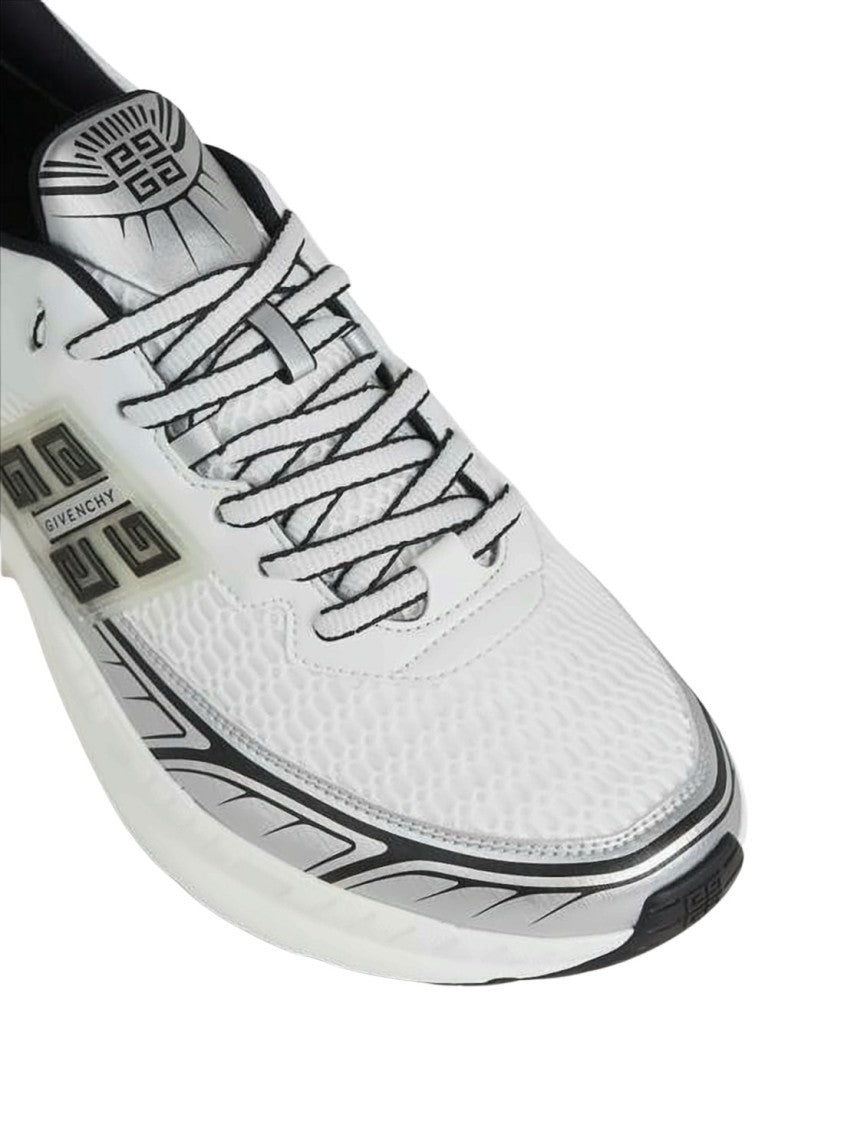 Givenchy Low-Profile Mesh Sneakers With Silver Accents