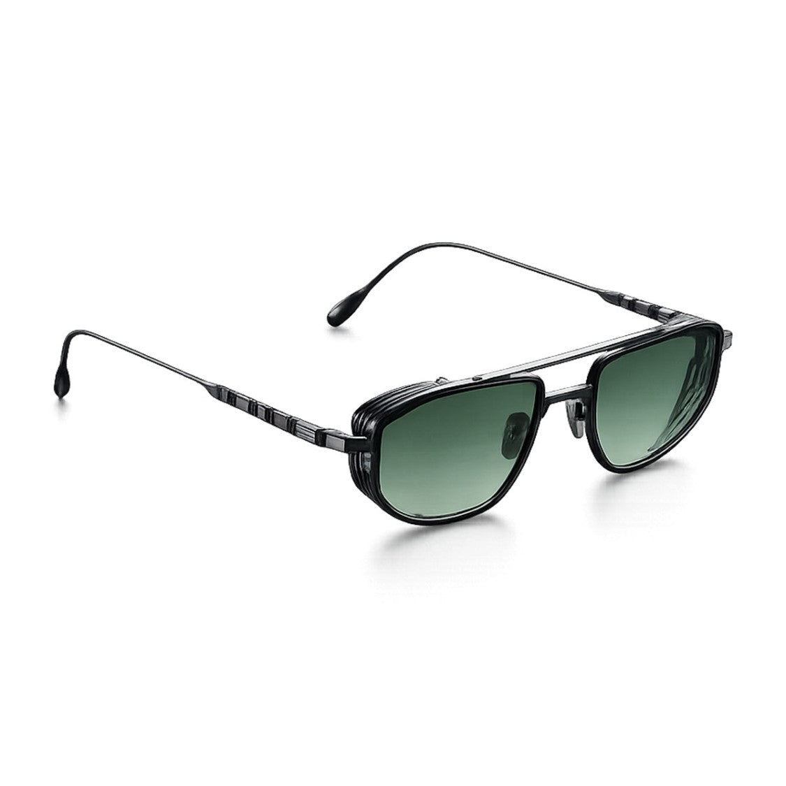 Capote Eyewear Pajé Bold Geometric Titanium Gradient Sunglasses