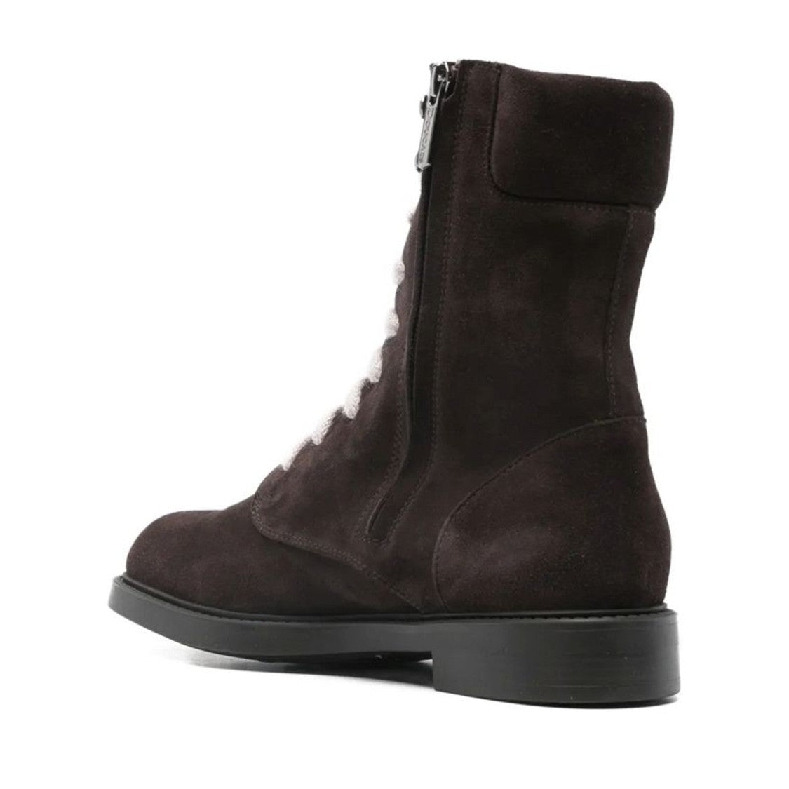 Doucal's Brown Lace-Up Suede Ankle Boots