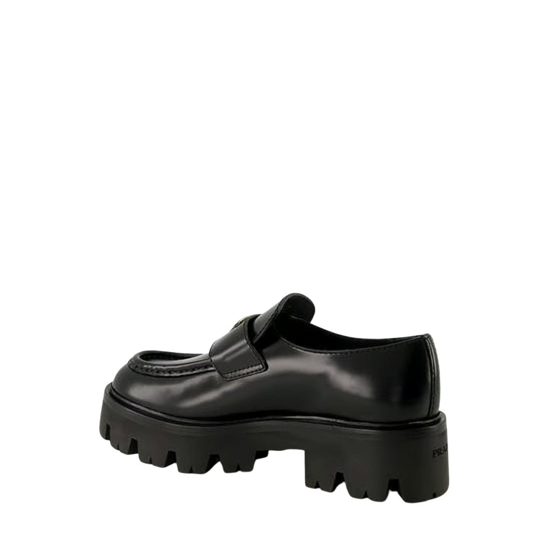 Prada Polished Calf Leather Chunky Loafers