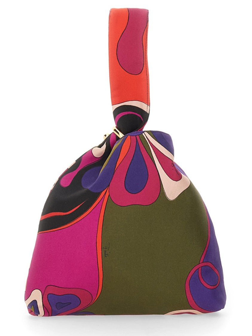 Pucci Emilio' Silk Clutch Bag With Orchid Print