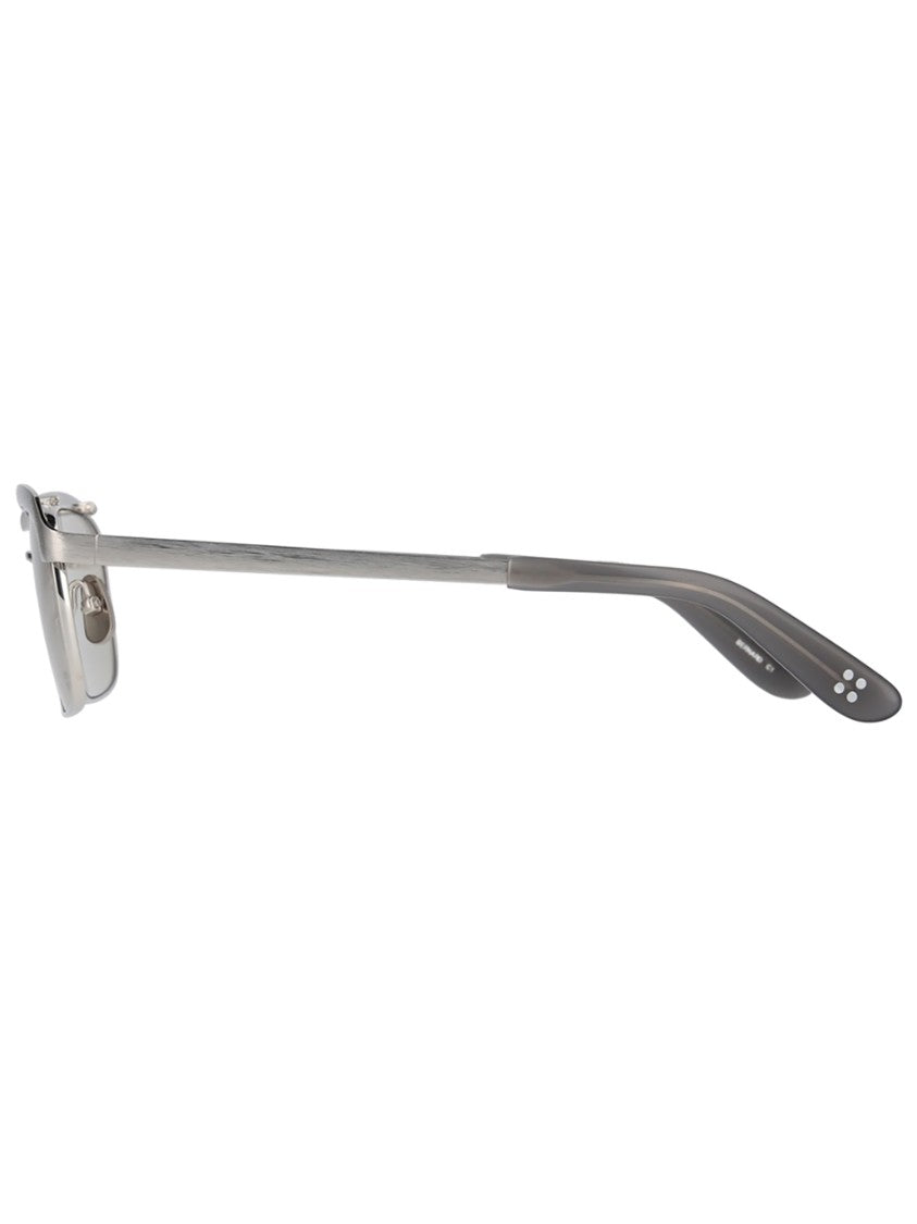 Yellows Plus Metallic Bernard Titanium Rectangular Sunglasses