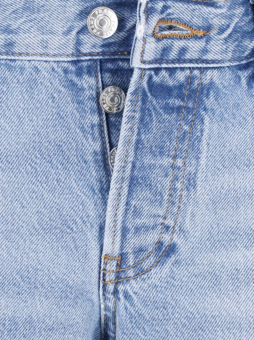 Frame Light Blue Cotton Denim The Gray Jeans
